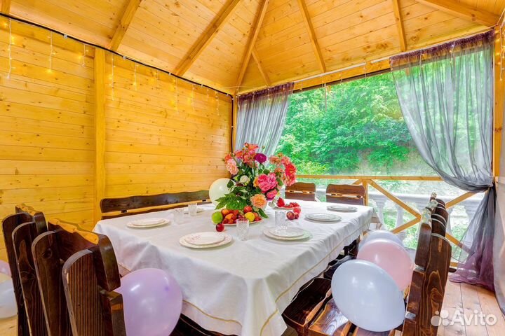 Беседка с бассейном в аренду