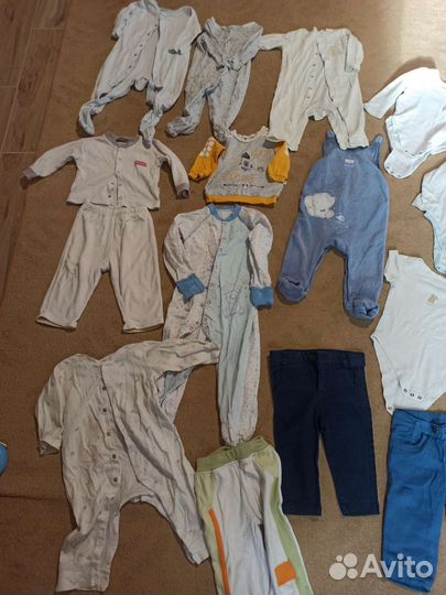 Вещи пакетом на мальчика от 6 месяцев до года