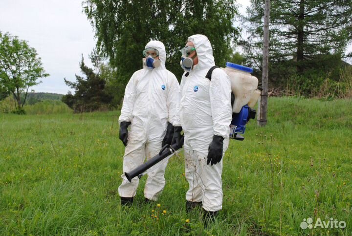 Обработка от клещей кротов комаров борщевика ос