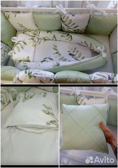 Бортики в детскую кроватку и кокон