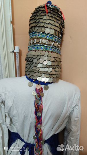 Шапка шлем для девочки праздничная. Винтаж