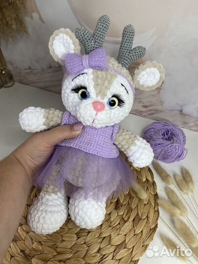 Игрушка ручной работы олененок