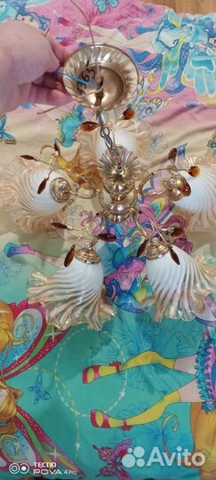 Люстра потолочная бу