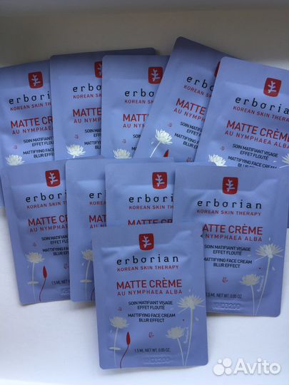 Крем матирующий Erborian matte. 10 шт