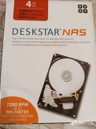 Жесткий диск 4 тв. hgst/ Deskstar NAS