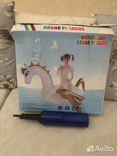 Надувной пляжный плот-матрас «Пегас»