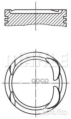 Поршнекомлект dm.82.00x1.2x1.5x2.0 STD Цена за