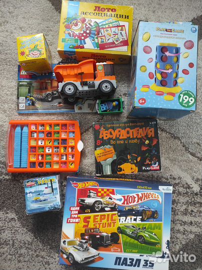 8 детск. игр пакетом. (включая магнитн. констр)