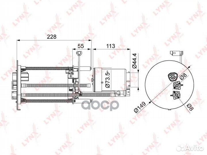 Фильтр топливный toyota land cruiser prado 4.0