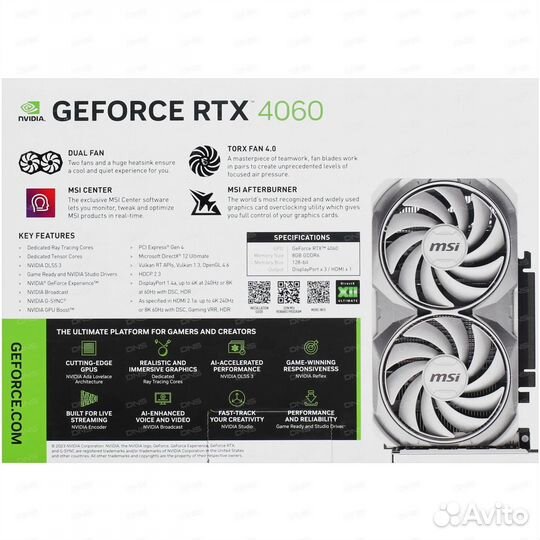 Видеокарта MSI GeForce RTX 4060