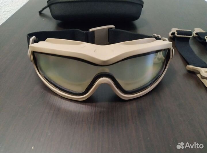 Тактические защитные очки с креплением на шлем