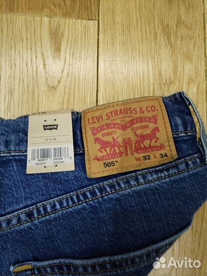 Джинсы Levis 32/34 оригинал новые 505