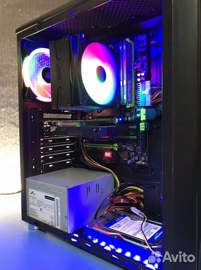 Игровой PC IntelXeon E5-2689/SSD/16Gb/RX570 8Gb