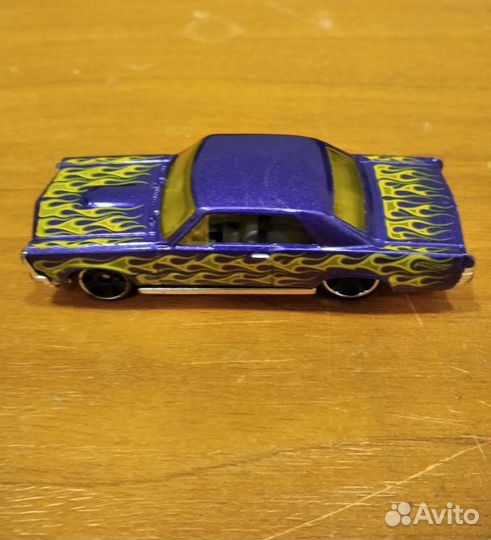 Машинка Hot wheels '65 Pontiac GTO Purple 2016