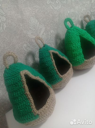 Набор вязаной недвижимости # домики для птиц