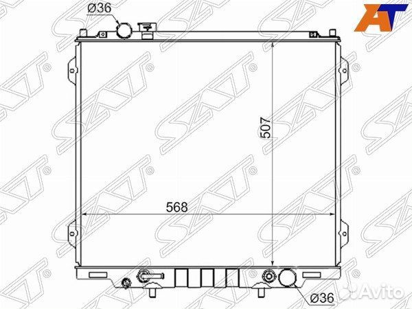 Радиатор hyundai terracan 2.5TD 01-07