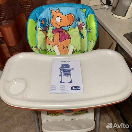Стульчик для кормления chicco polly
