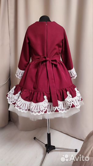 Платье школьное с фартуком 134 140