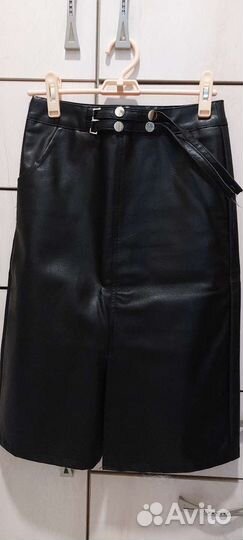 Кожаная юбка