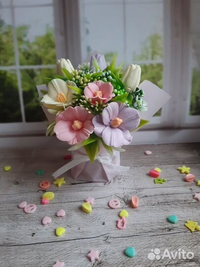 Букеты из мыла ручной работы