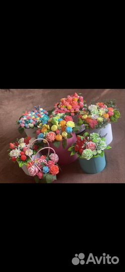 Букет цветов из мыла