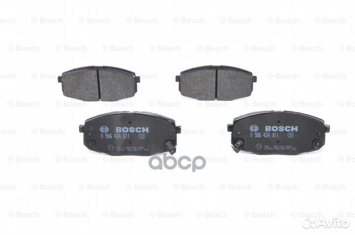 Колодки торм диск передн 0986424811 Bosch