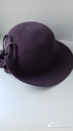 Шляпка велюровая