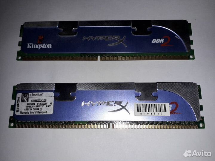 Kingston HyperX DDR2 4Гб (2Гбх2шт.)