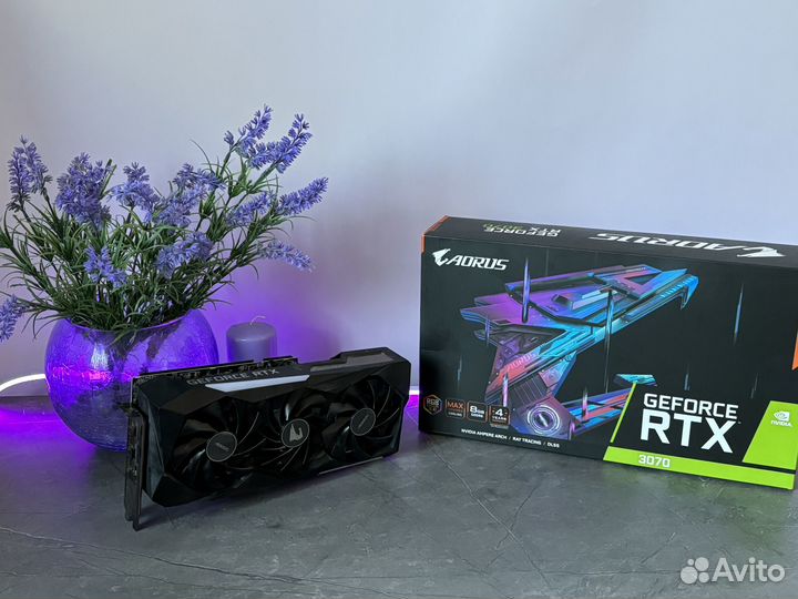 Видеокарта RTX 3070 8GB Gigabyte Aorus Master