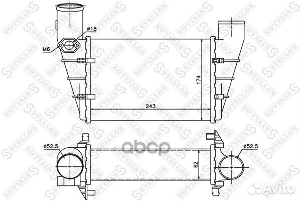 10-40081-SX интеркулер VW Passat, Audi A4/A6 1