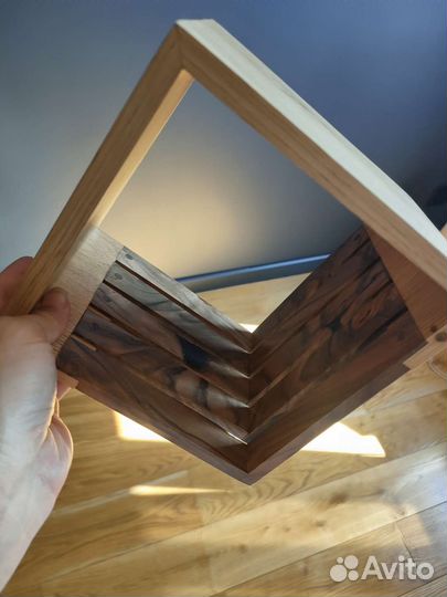 Декоративные деревянные горшочки