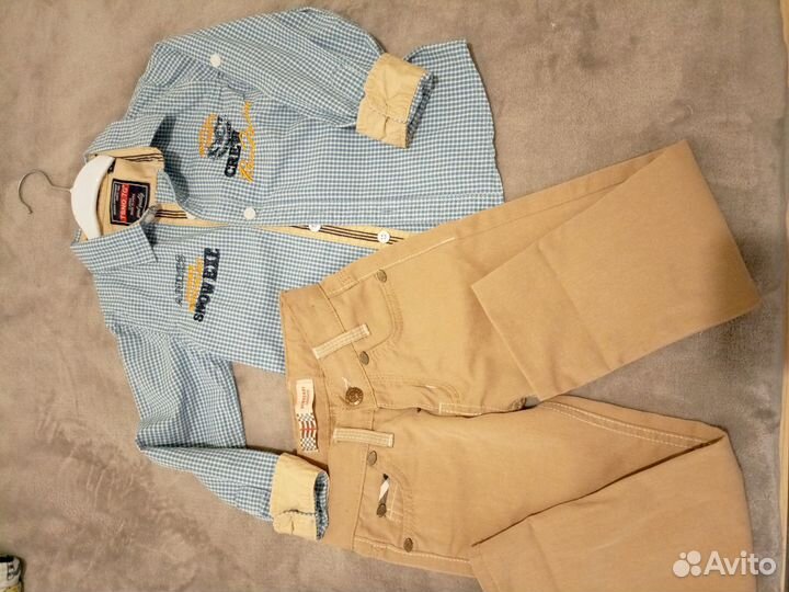 Костюм, рубашка, брюки