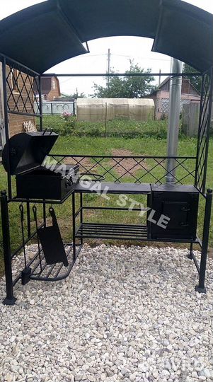 Мангал с крышей