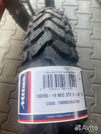 Mitas 100/90-19 E-07 мотошина митас тур эндуро