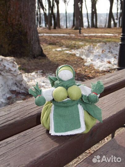 Кукла травница Зеленушка, оберег здоровья