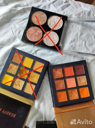 Палетки теней nyx и beauty glazed