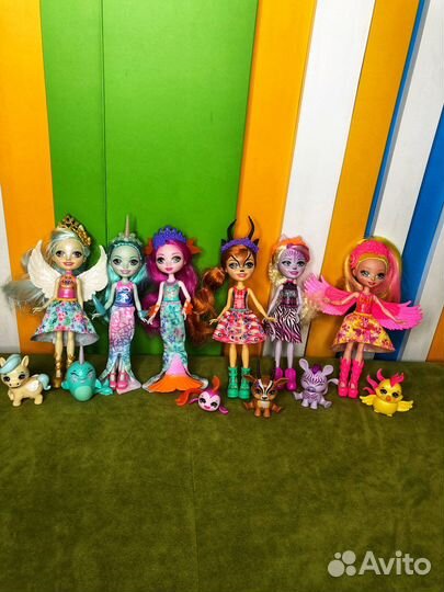 Enchantimals нарвал русалка Пегас феникс