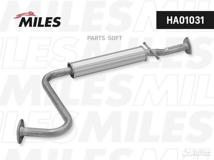 Резонатор Chevrolet Lanos 97- (короткий) miles HA01031