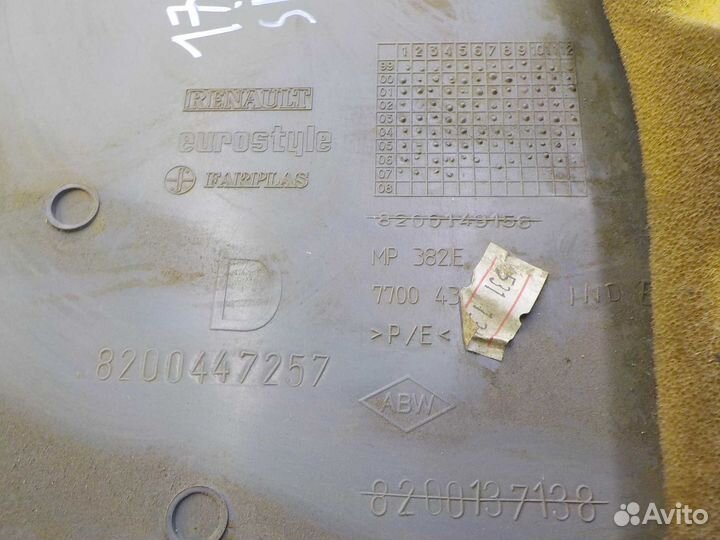 Накладка стойки renault symbol задняя правая