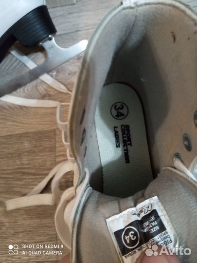 Коньки детские 34 размер