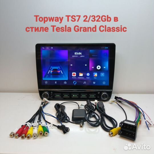 Магнитола Topway TS7 в стиле Tesla Grand Classic