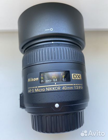 Объектив Nikon 40mm f/2.8G AF-S DX Micro nikkor