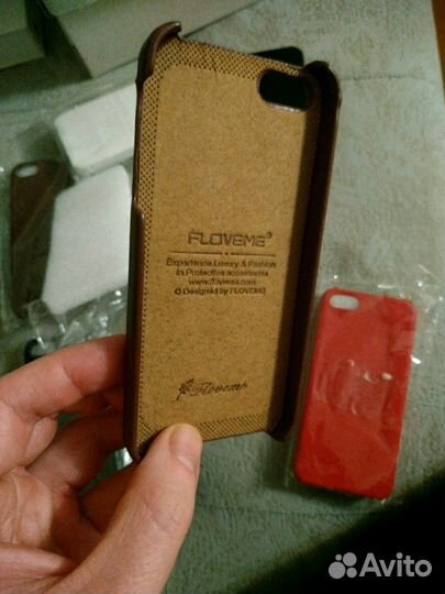 Чехол iPhone 5 5s кожаный новый авито доставкой