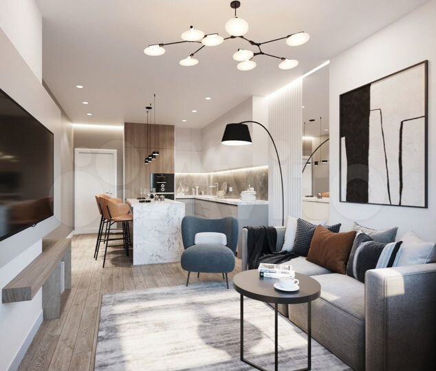 2-к. квартира, 40,3 м², 1/6 эт.