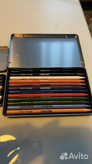 Карандаши пастельные Малевичъ GrafArt, 12 цветов