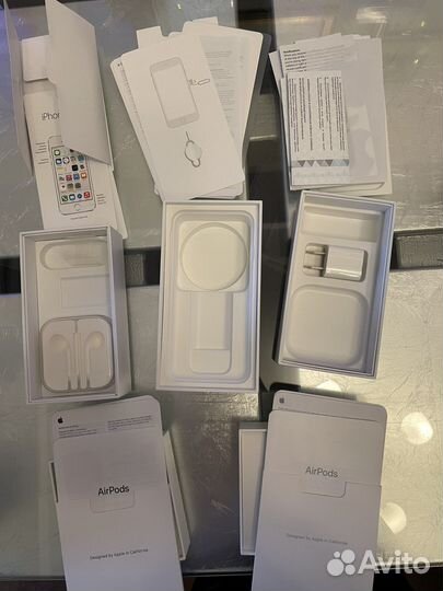 Пустые коробки Apple iPhone, Apple AirPods