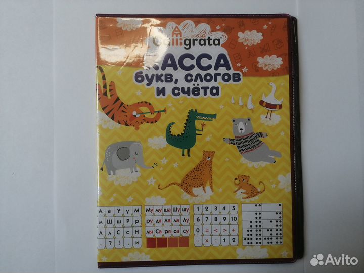 Веер букв, цифр, касса букв, слогов, счета