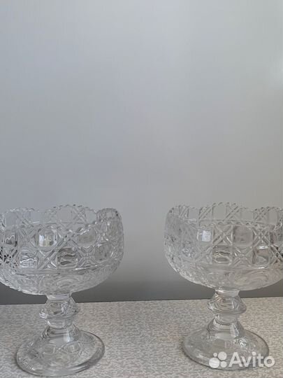 Креманки хрустальные