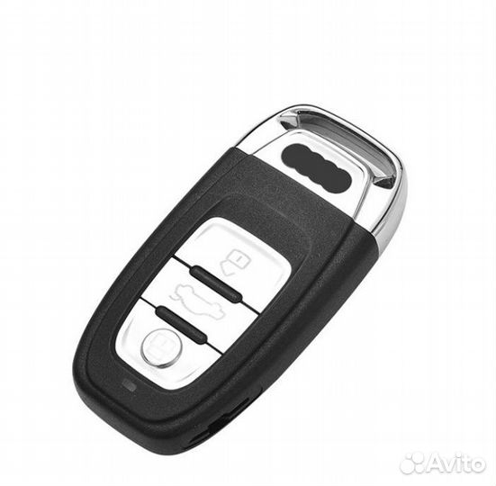 Чехол на ключ Audi / Ауди Carbon Silver 2018-2021