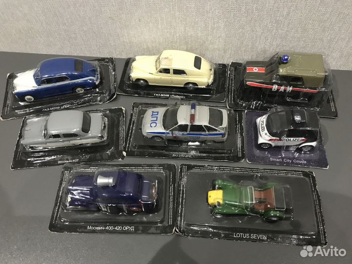 Разные модели автомобилей Deagostini масштаб 1:43